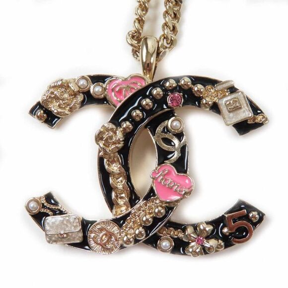 Chanel Camellia Perfume Bag Icon Design Necklace - Picture 1 of 6